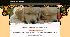Desktop Screenshot of pepperspuppies.net